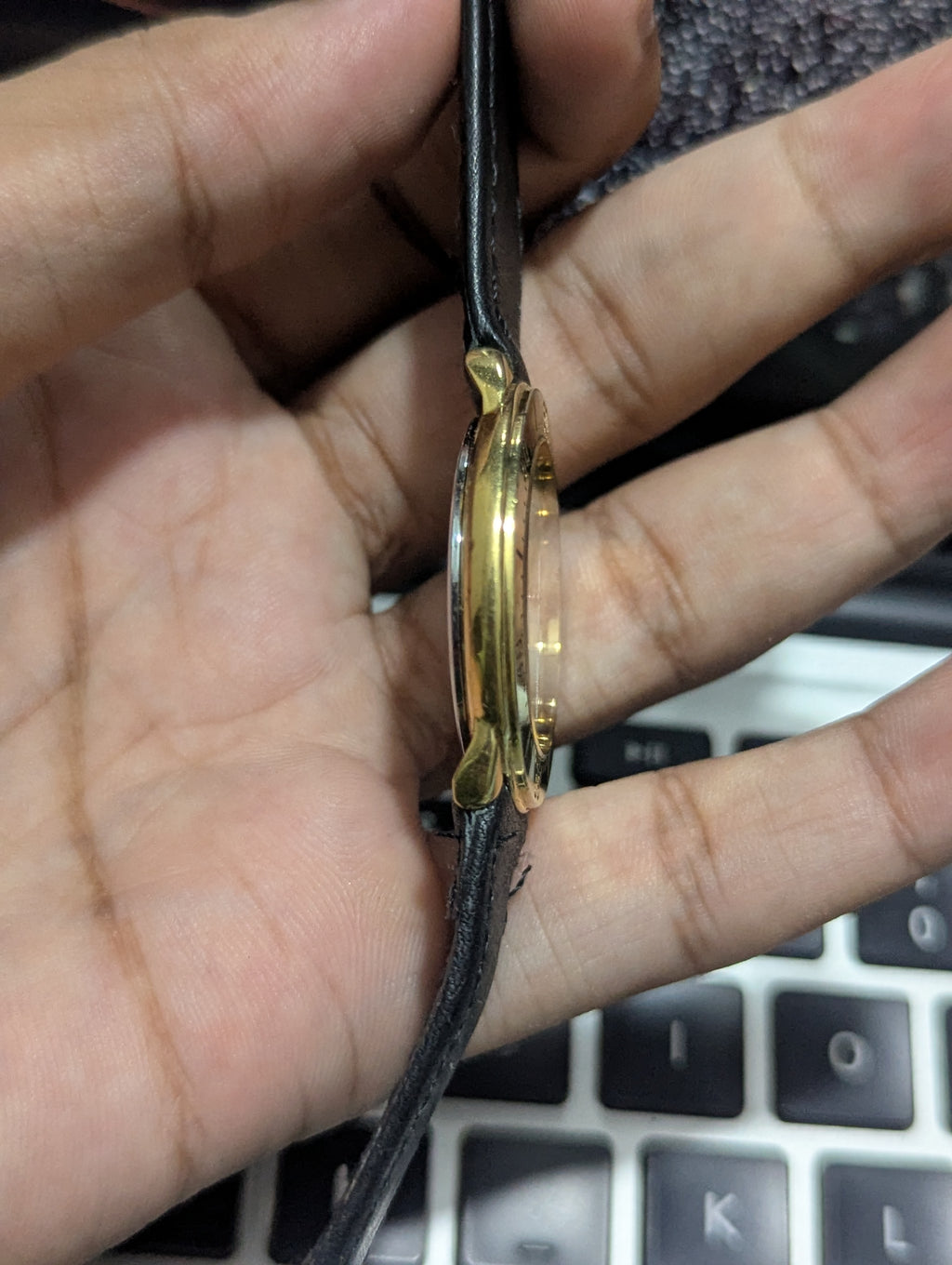FEB 1990 - Seiko Avenue - Cream Blue Dial - Quartz - 5P31 6D40 - Gold Plated - 36MM - JDM - Working Condition