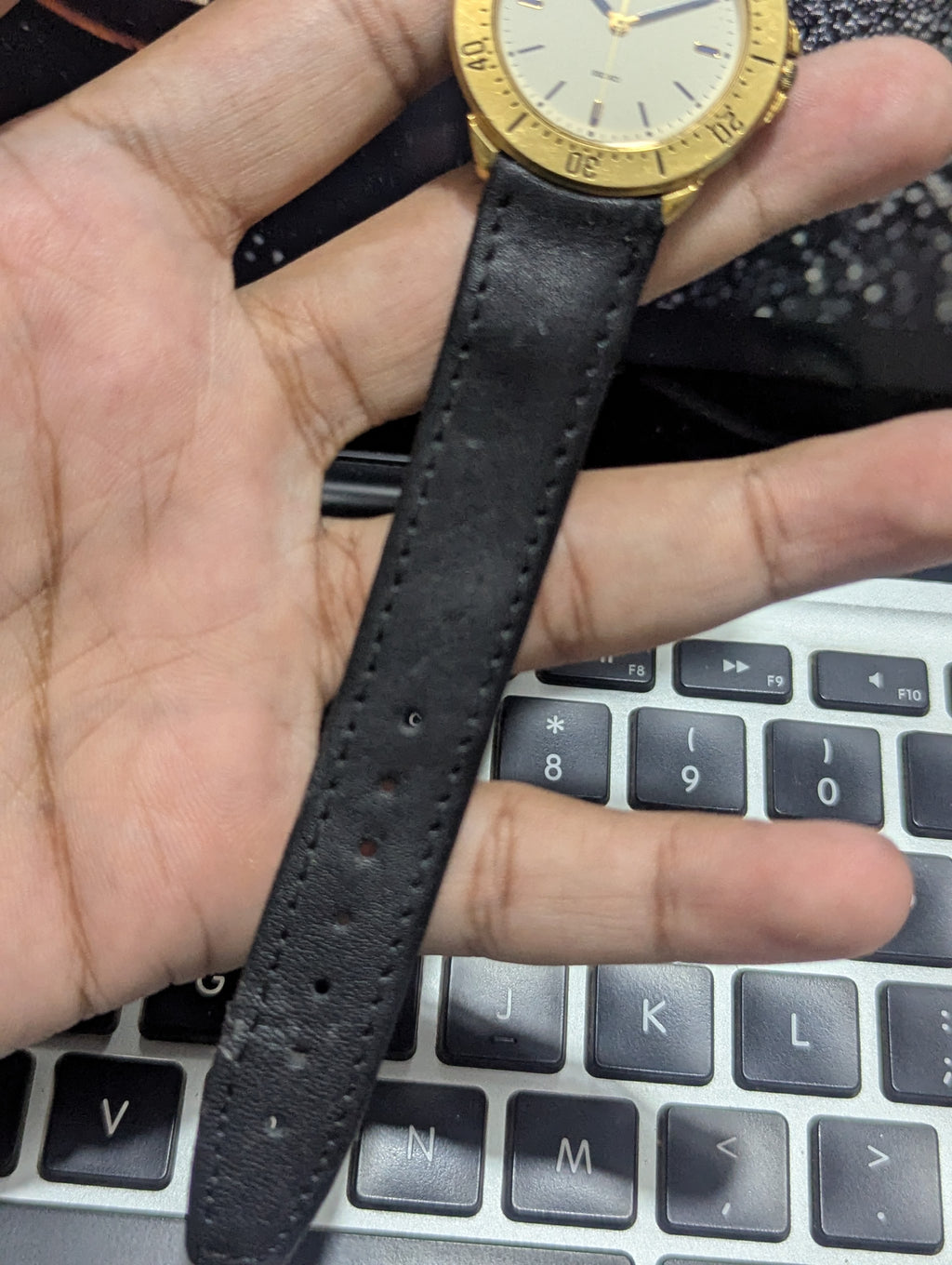 FEB 1990 - Seiko Avenue - Cream Blue Dial - Quartz - 5P31 6D40 - Gold Plated - 36MM - JDM - Working Condition