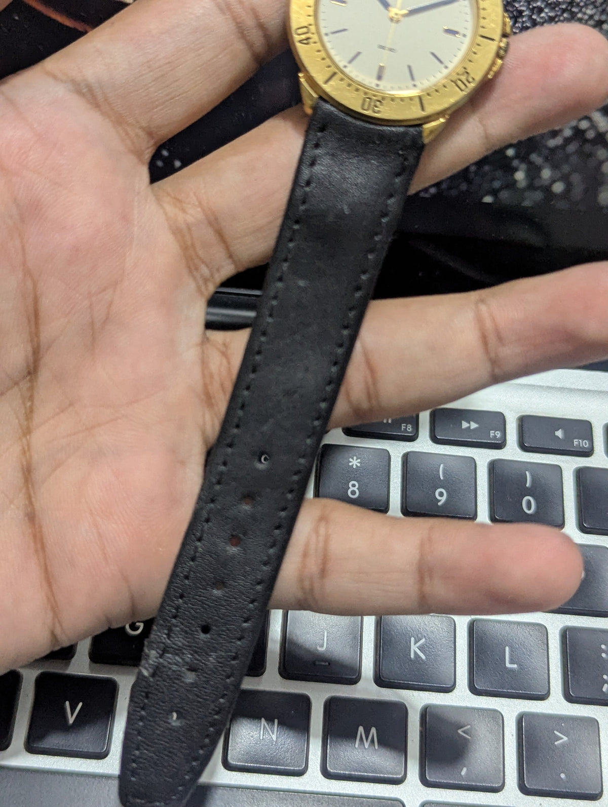FEB 1990 - Seiko Avenue - Cream Blue Dial - Quartz - 5P31 6D40 - Gold Plated - 36MM - JDM - Working Condition